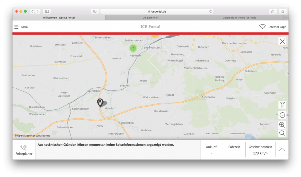 ... fahren wir durchs Nichts. (Screenshot: Golem.de)